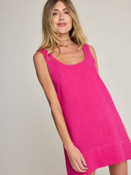 Rhea Dress - Fuschia for wholesale by Sunday Ritual