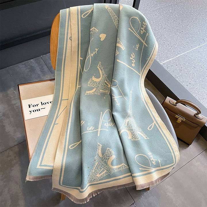 kycozy - Wholesale Scarf – Women's - Long Thick Fleece Print Scarf2