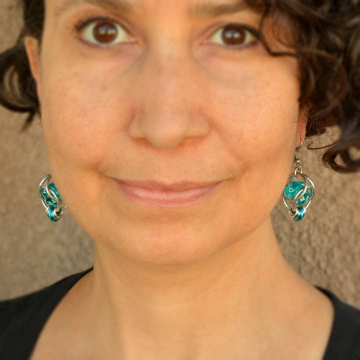 Rebeca Mojica Jewelry - Wholesale Dangle Earrings - d20 Earrings - LGBTQ Rainbow or Ombre Coil11