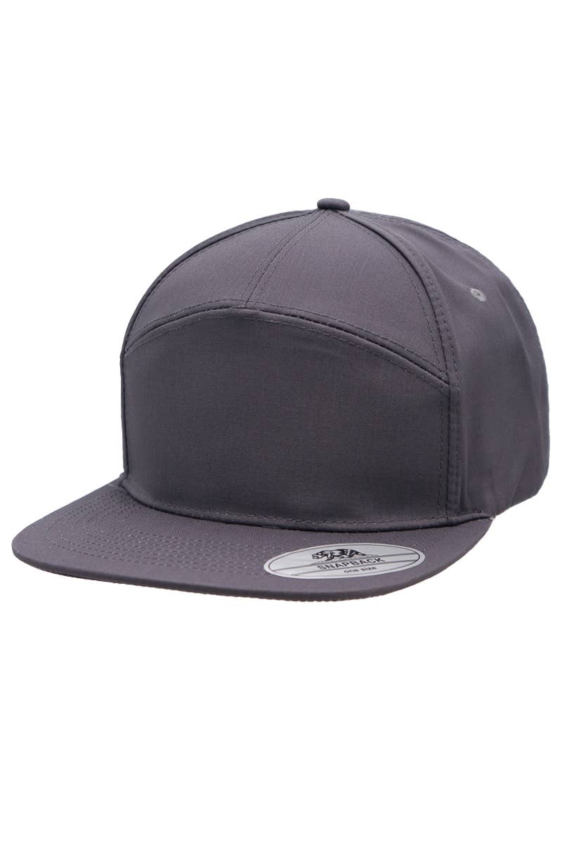 Cap Zone – Boné - Homem por atacado – Snapback de mistura poliéster de algodão sólido com 7 painéis e bico plano15