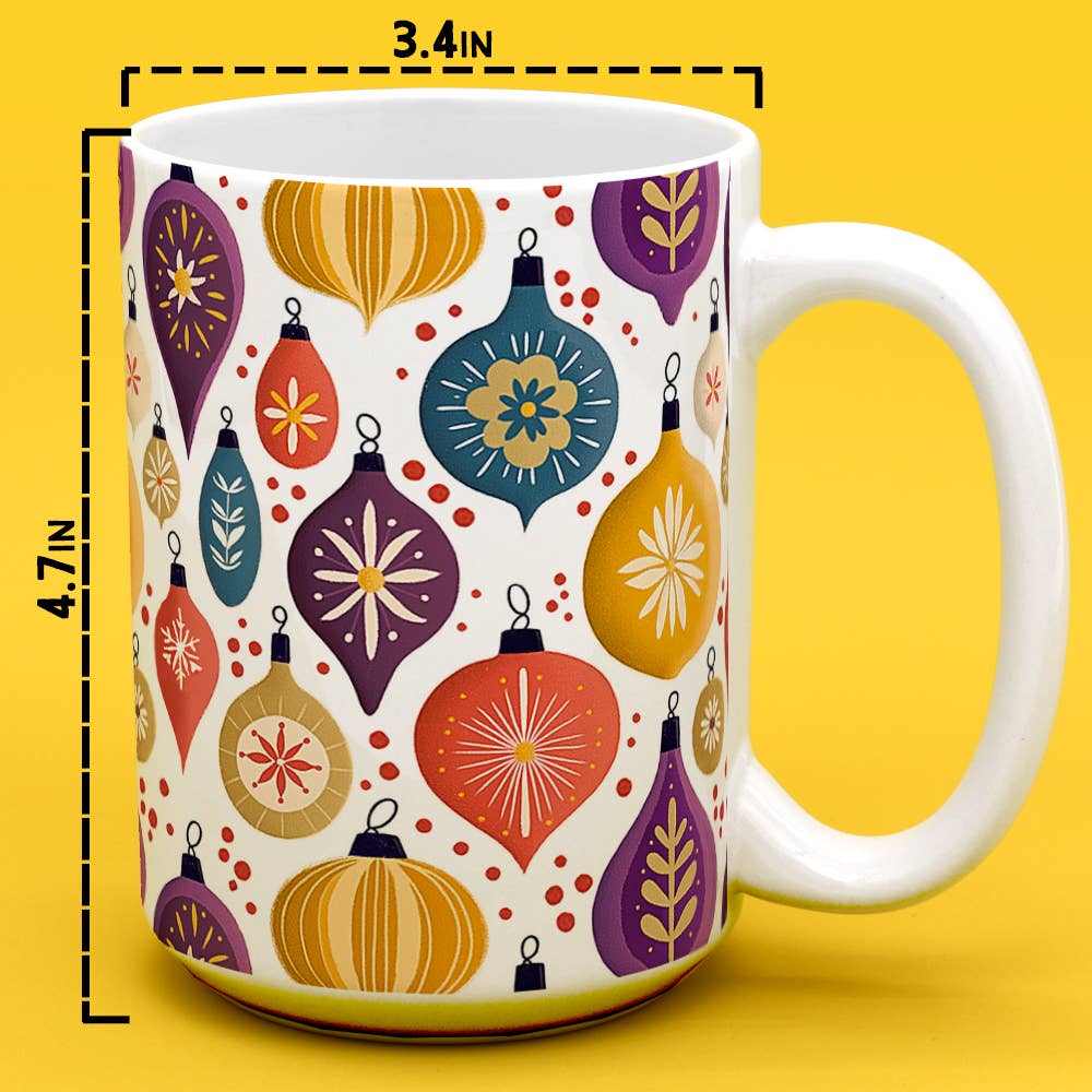 Loftipop - Wholesale Coffee Mug - Vintage Holiday Ornament Ceramic Mug, Retro Christmas Gifts6