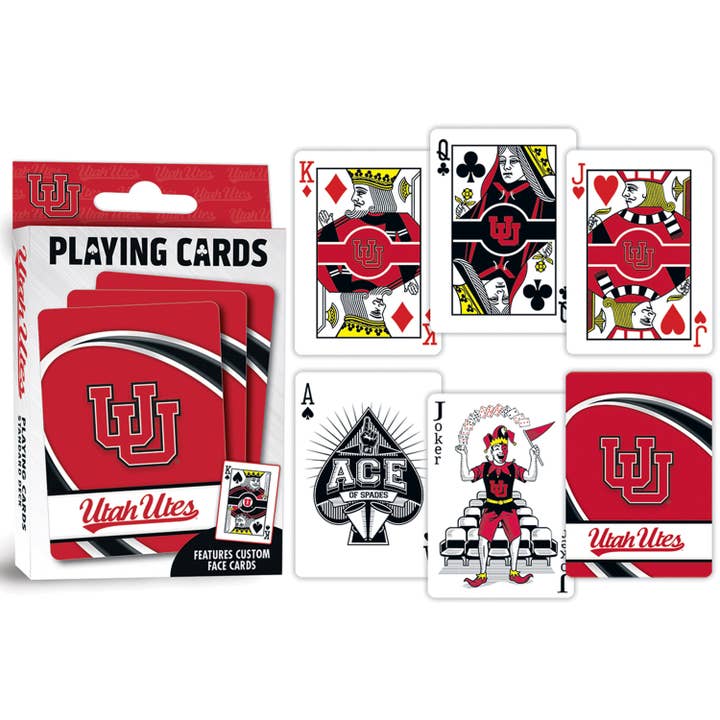 Masterpieces Puzzles - Wholesale Playing Cards - Utah Utes Playing Cards2