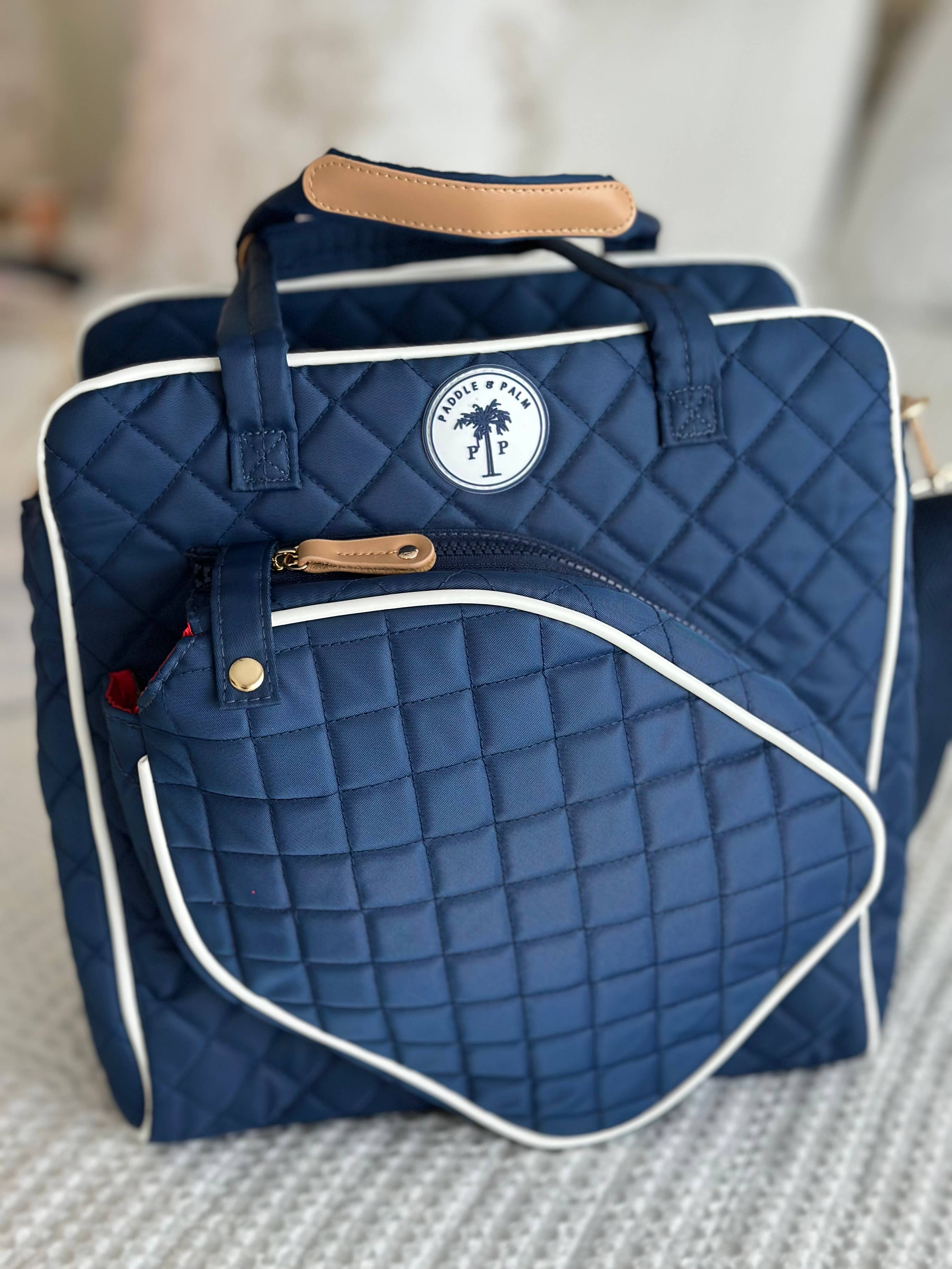 Paddle & Palm Pickleball - Wholesale Sports Bag - Unisex - Pickleball Tote Bag Genuine Leather Accents Waterproof! 6