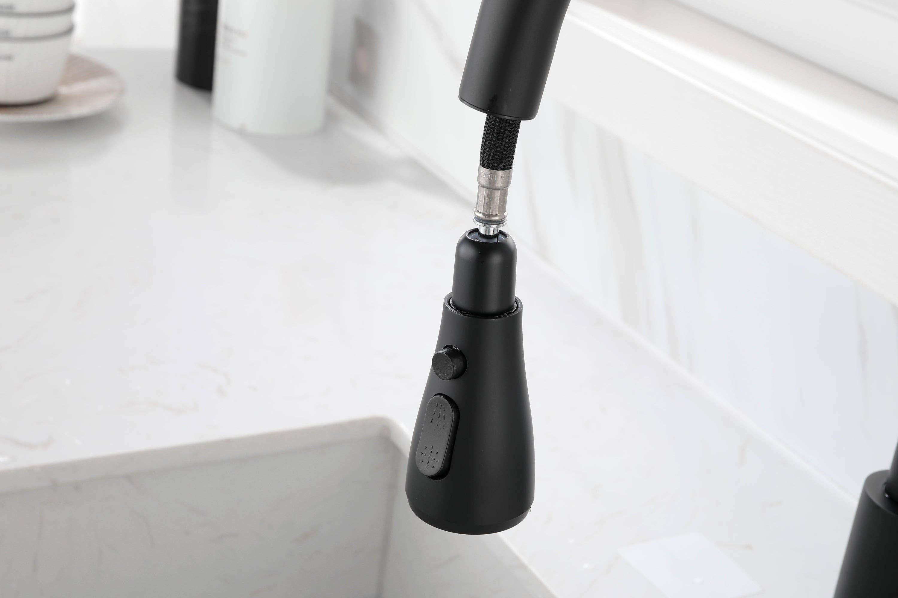 39F Inc. - Wholesale Kitchen Tool/Gadget - Matte Black Kitchen Faucet with Pull-Out Sprayer11