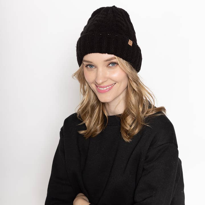 Do Everything In Love® - Wholesale Beanie - Dames - Muts met kabelgebreide manchet