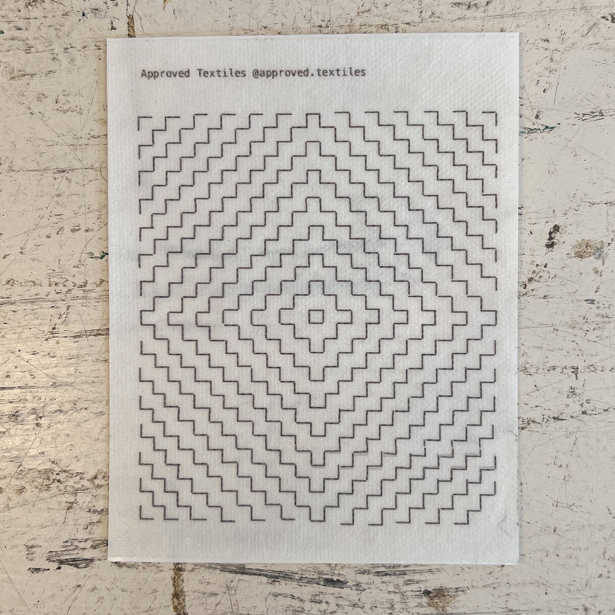 Approved Textiles – Kit de costura artesanal por atacado – Flores de Dióspiro - Remendo Mínimo + Transferência de Ornamentação2