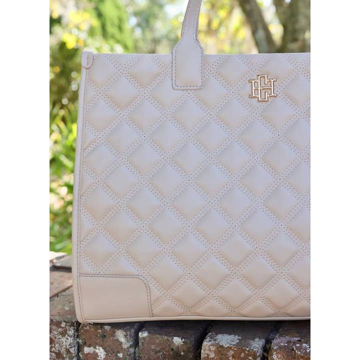Caroline Hill - Wholesale Tote Bag - Women's - Shane Tote NUDE QUILTED DQ