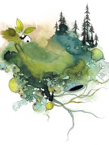 hvor dejligt at se grønt igen - Kunsttryk, Brev for engroshandel hos Melissa Moss Art