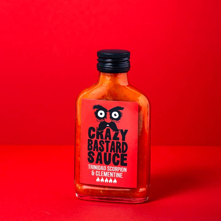 CBS Foods GmbH (Crazy Bastard Sauce) - Wholesale Hot Sauce - Trinidad Scorpion & Clementine 100ml Hot Sauce2