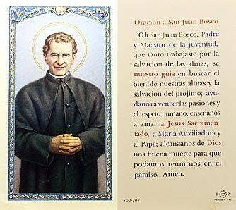SAN JUDITAS RELIGIOUS ARTICLES - Wholesale Religious Card - ORACION A SAN JUAN BOSCO0