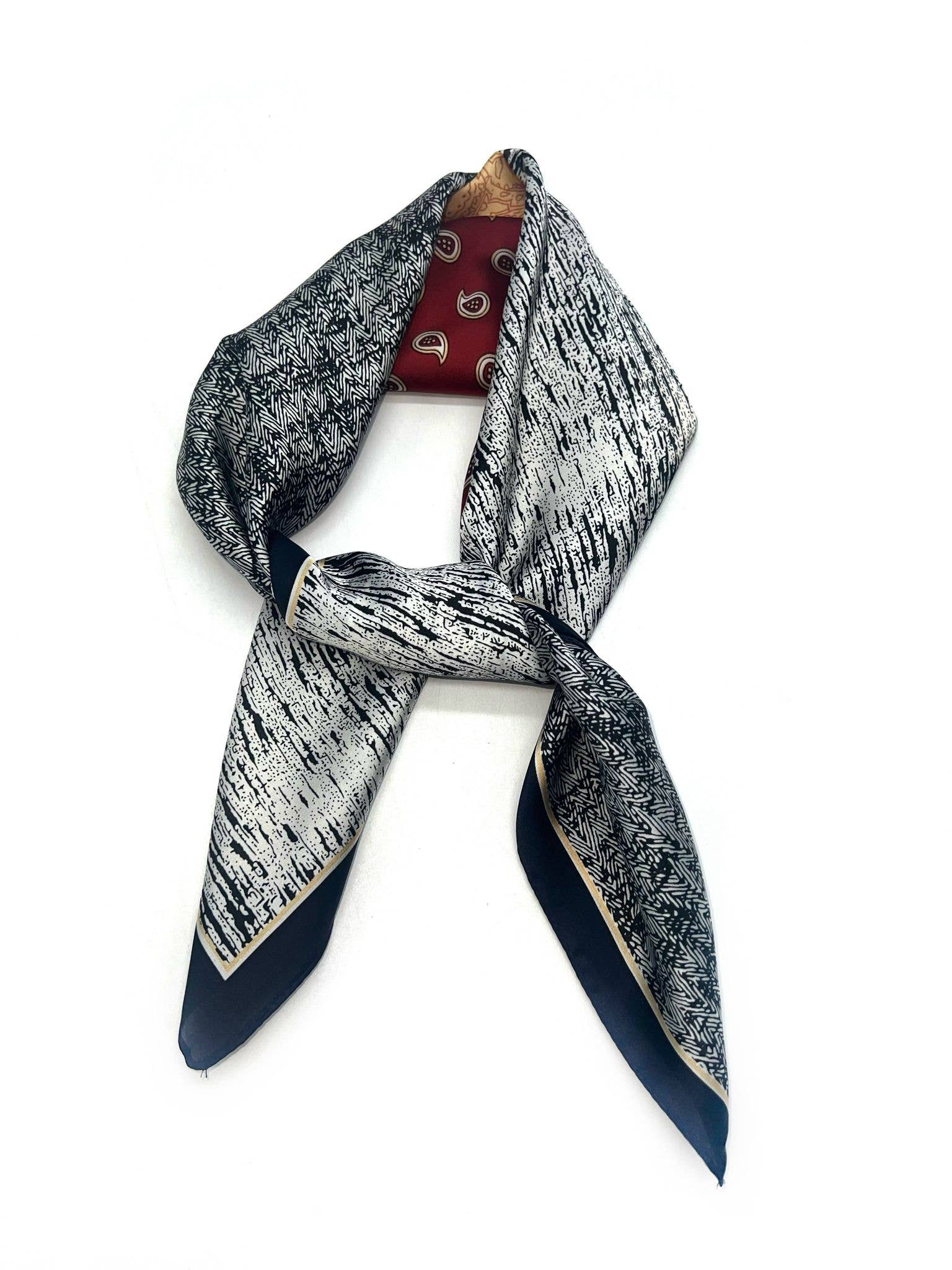 LINETA - Wholesale Scarf - Women's - D-155 Scarf touch silk 70x70 bandana pattern1