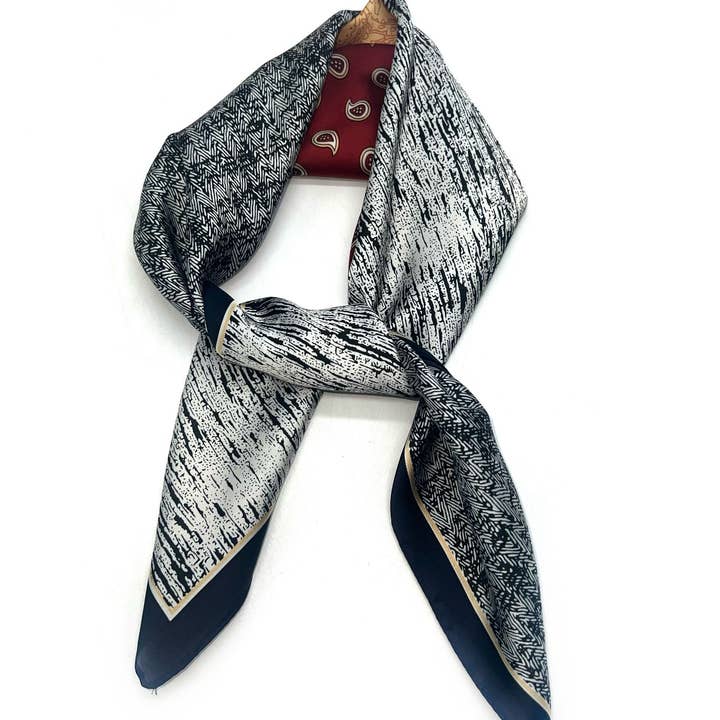 LINETA - Wholesale Scarf - Women's - D-155 Scarf touch silk 70x70 bandana pattern1