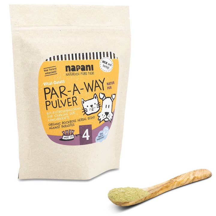 napani GmbH & Co. KG - Venta al por mayor Suplemento - Gatos y perros - Mezcla orgánica de cistus Par-A-Way para perros y gatos 250g