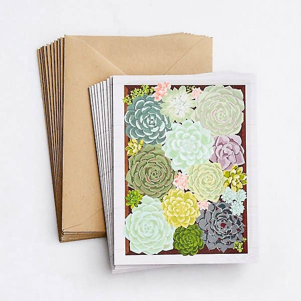 Paper Source Wholesale - Wholesale Stationery/Notecard Set - Succulent Stationery Set
