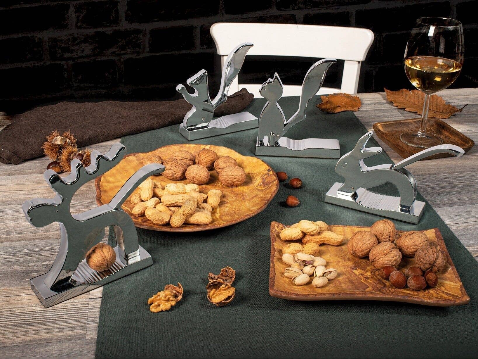 H&H - Wholesale Dinner Plate - Round Melamine Plate Wood Effect in Melamine cm 25.53