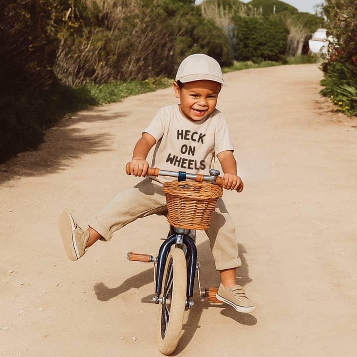 Heck On Wheels Kids Graphic Tee for wholesale by The Wishing Elephant