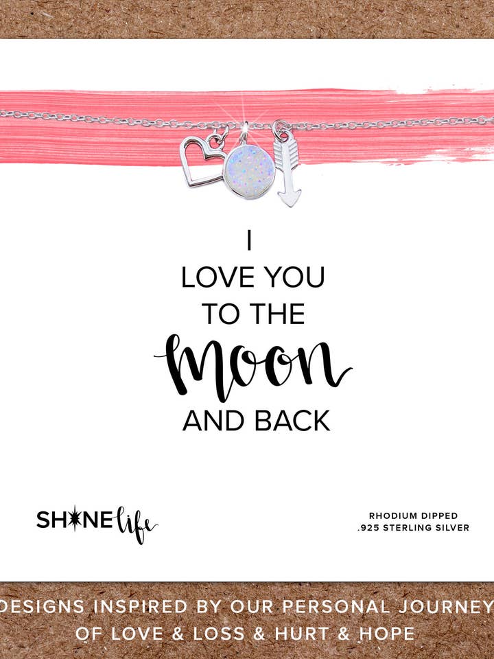 I Love You to the Moon and Back Necklace: Mother's Day Gift for wholesale by Shinelife