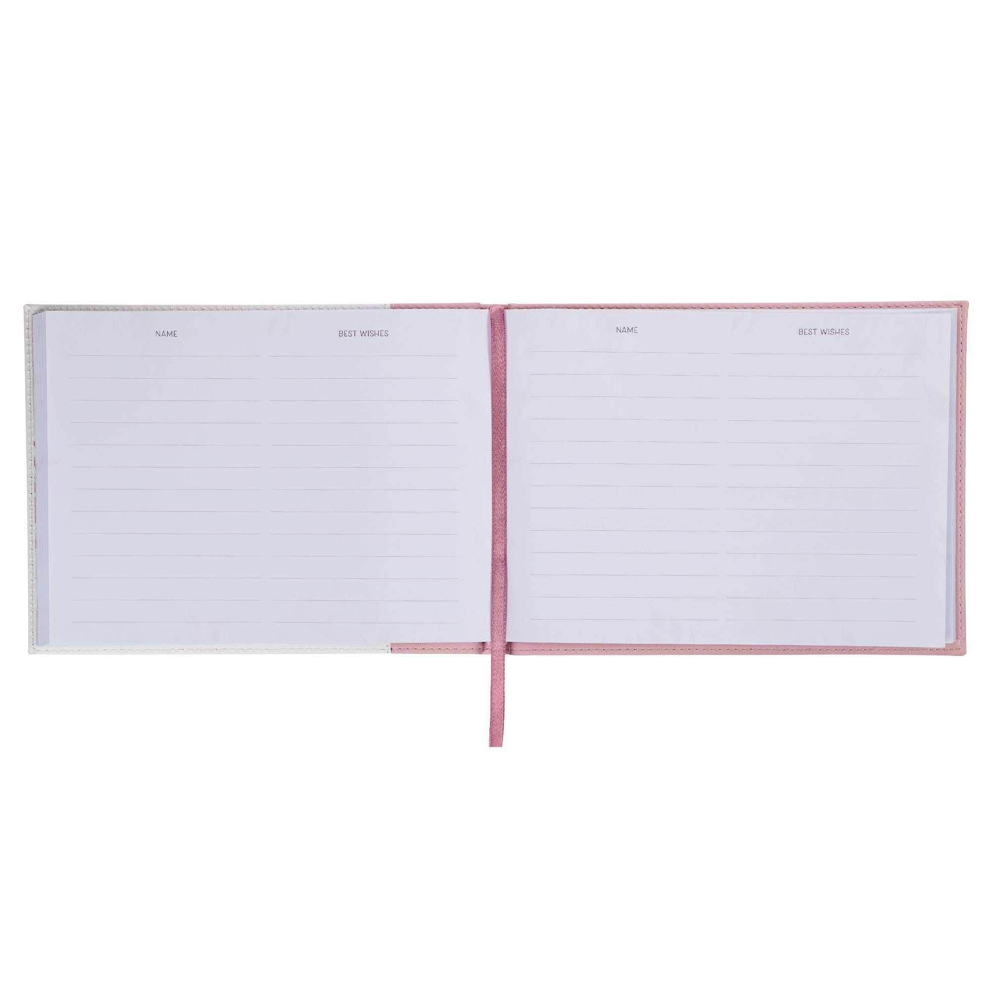 Christian Art Gifts - Vente Livre d'or - Livre d'hôtes Pink/White Floral Mr. & Mrs.4