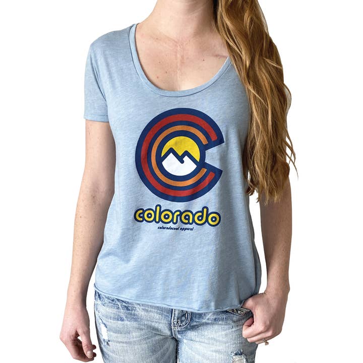 Far Out T-Shirt - Stonewashed Denim for wholesale by ColoradoCool Apparel