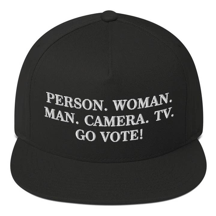 Funny Trump Snapback Cap with Embroidery & 'Person Woman for wholesale by PositiveParty
