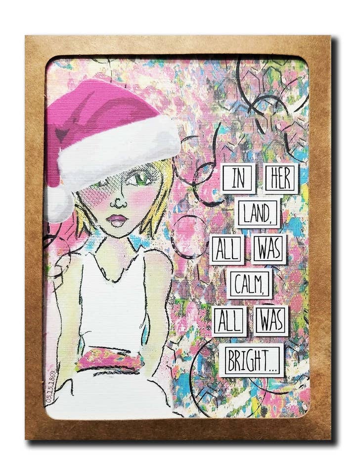 In Her Land, All Was Calm - Holiday Card BOXED SET for wholesale by Redefining She