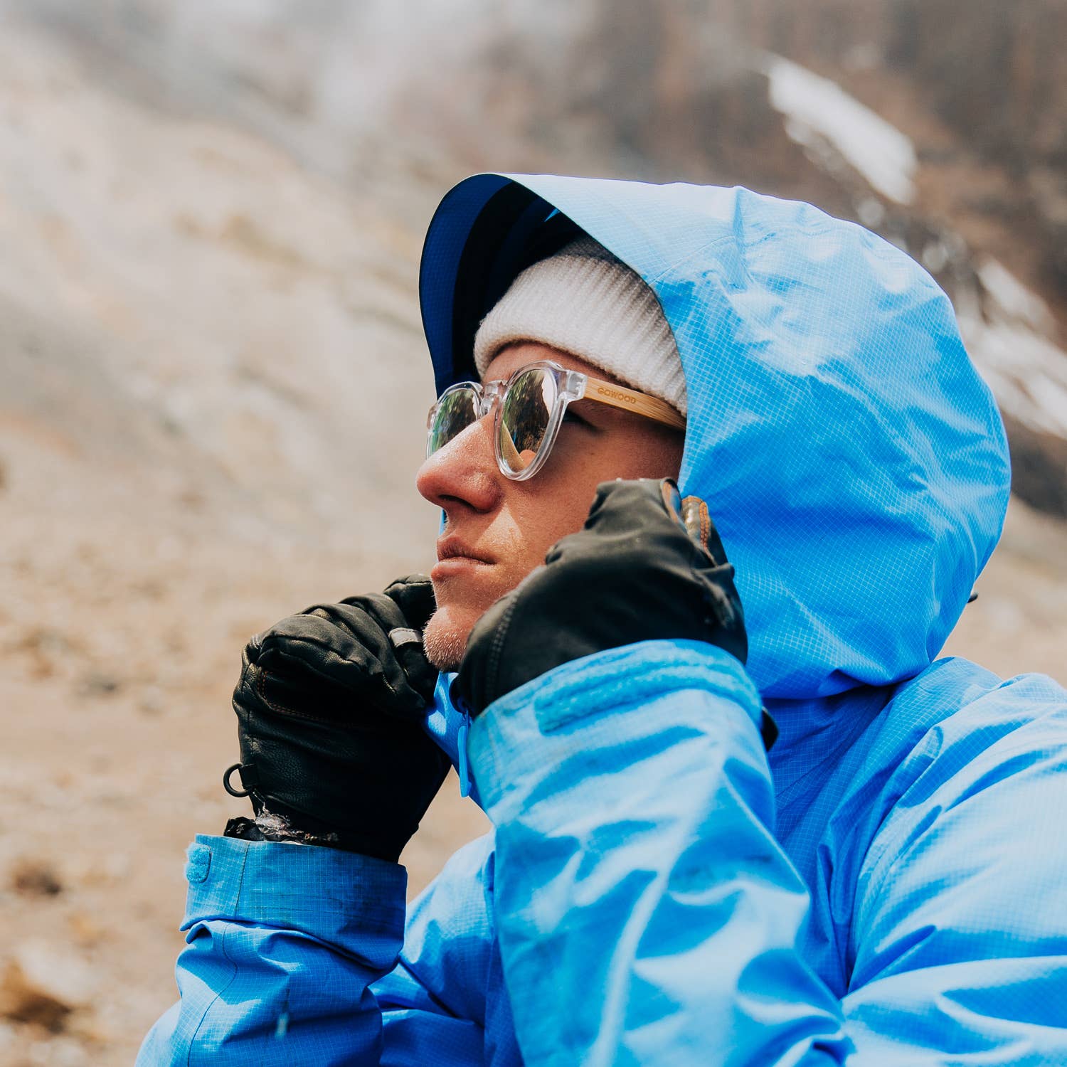 GOWOOD - Vendita all'ingrosso Occhiali da sole - Donna - Occhiali da sole in bambù Panto con montatura trasparente Lenti a specchio11