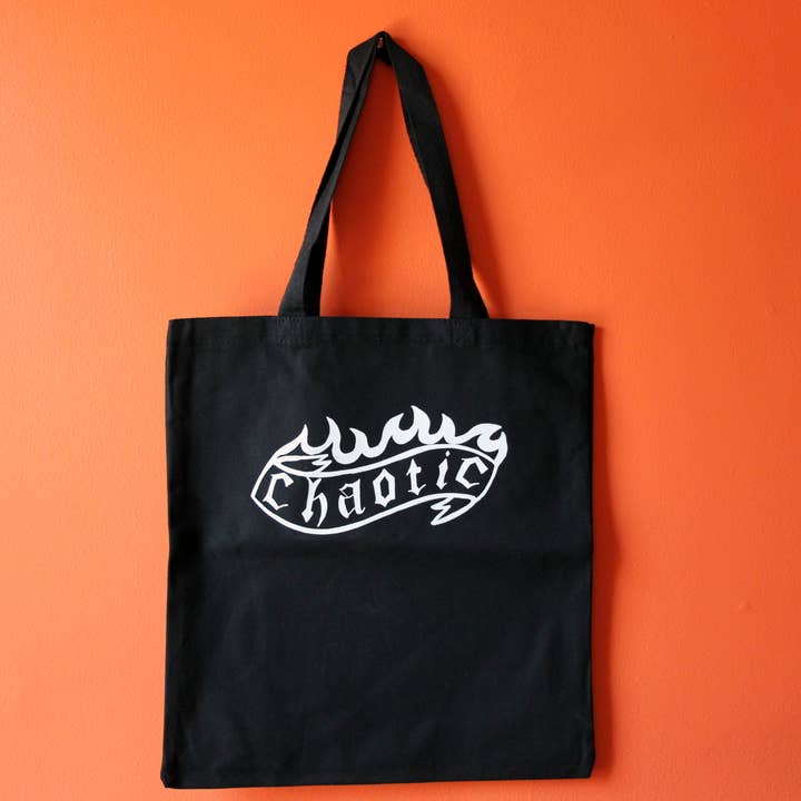 Chaotic Flames Tote for wholesale by Midge Blitz