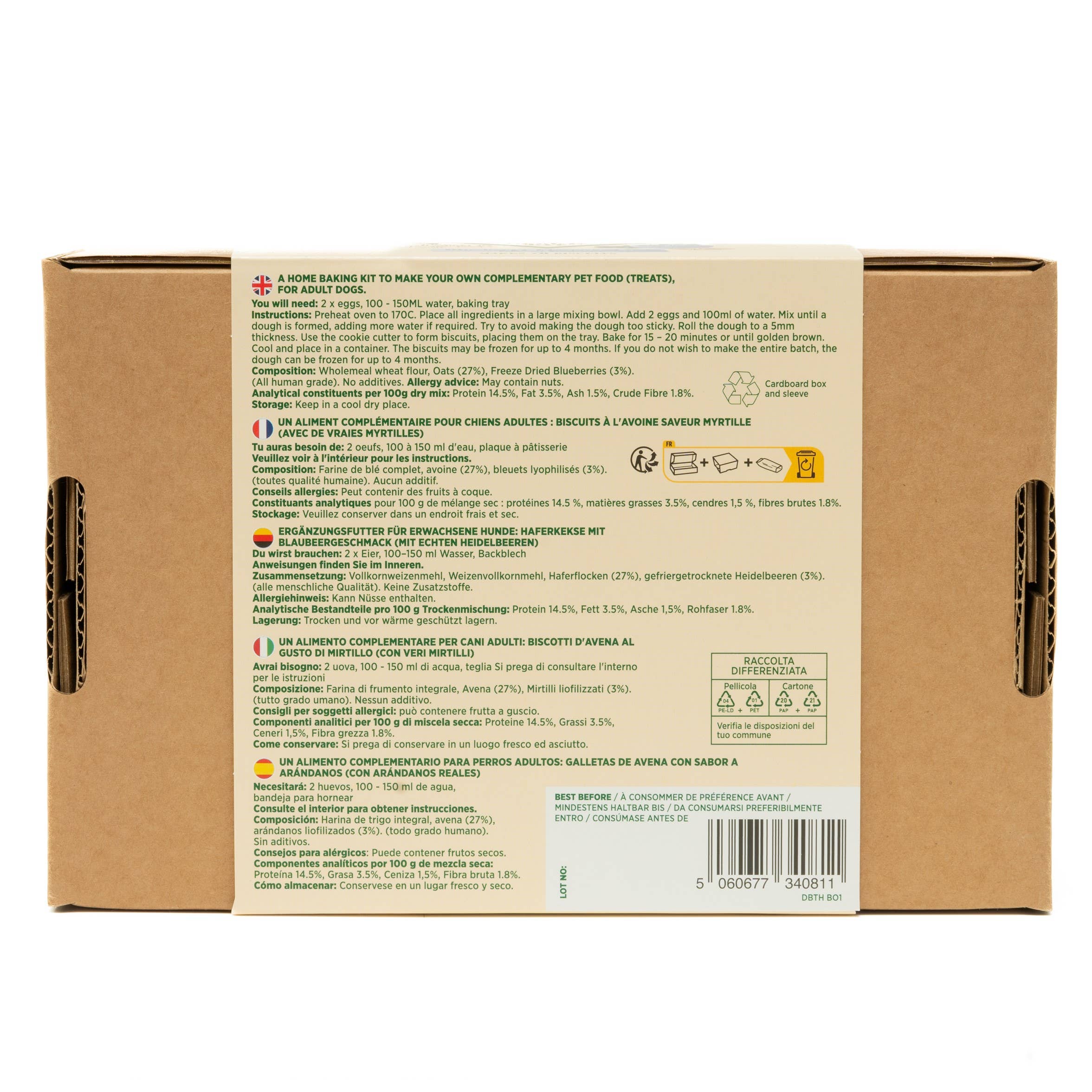 Dog By The Hob – wholesale Pet treats – Dog – Blueberry & Oat Dog Cookie Making Kit (Dog By The Hob) 2