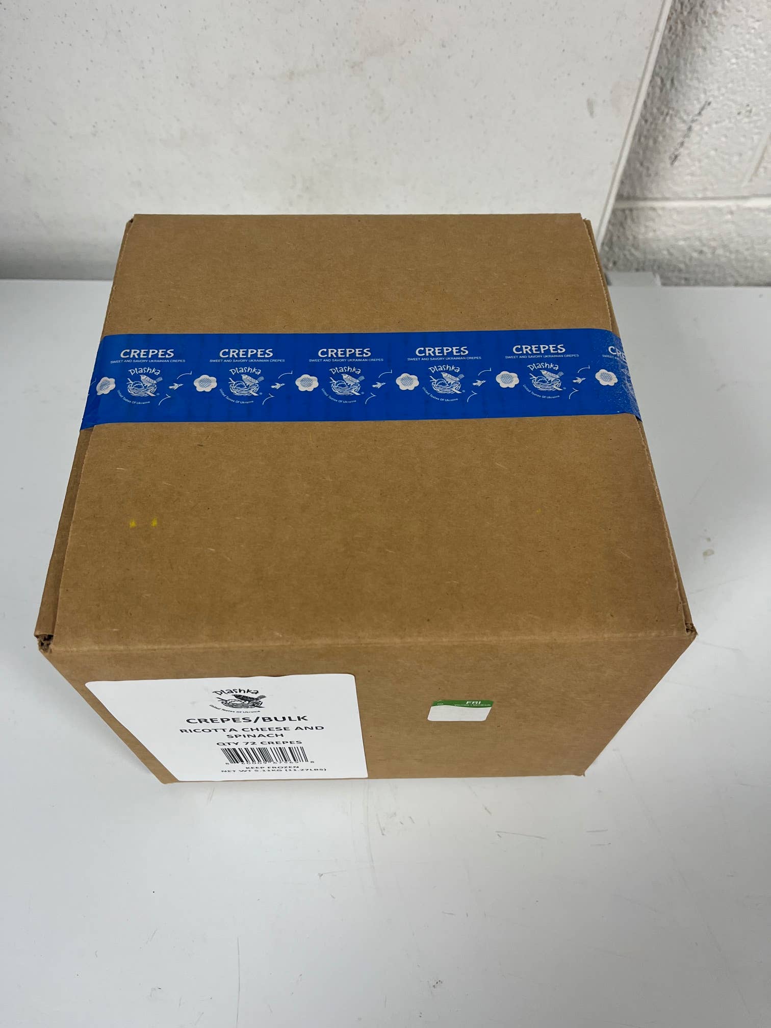 Ptashka - Wholesale Shelf Stable Prepared Meal - Bulk Ricotta Cheese & Spinach Crepes 72ct Frozen FullyCooked7