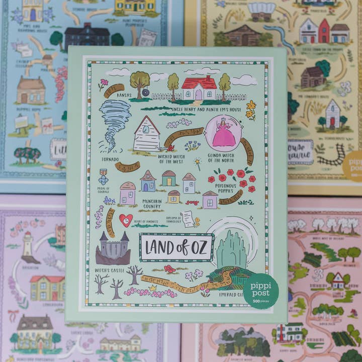 Pippi Post - Vendita all'ingrosso Puzzle - Bambini - Mappa de Il Mago di Oz - Puzzle da 500 pezzi8