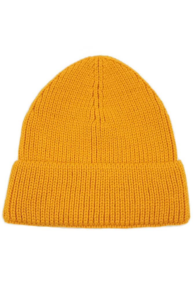 Hana - Wholesale Beanie - Women's - Solid Color Ribbed Knit Cuff Beanie0