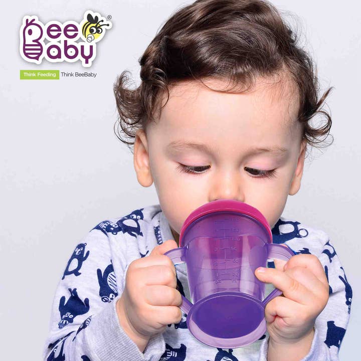 Beebaby - Wholesale Drinking Glass/Cup - Kids & Baby - Beebaby Twin Handle Sipper Double Colour 180ml / 6oz.17