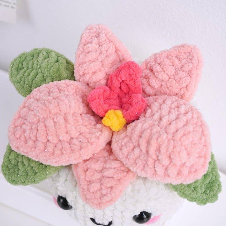 TOMOPOD LLC - Wholesale Stuffed/Plush Toy - Kids & Baby - Orchid Flower Pot Crochet, Amigurumi Flower Basket 1