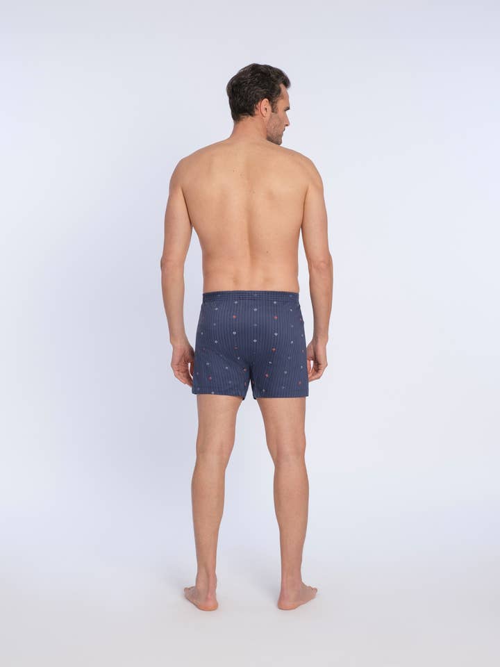 blue Printed knitted boxer for wholesale on Faire2