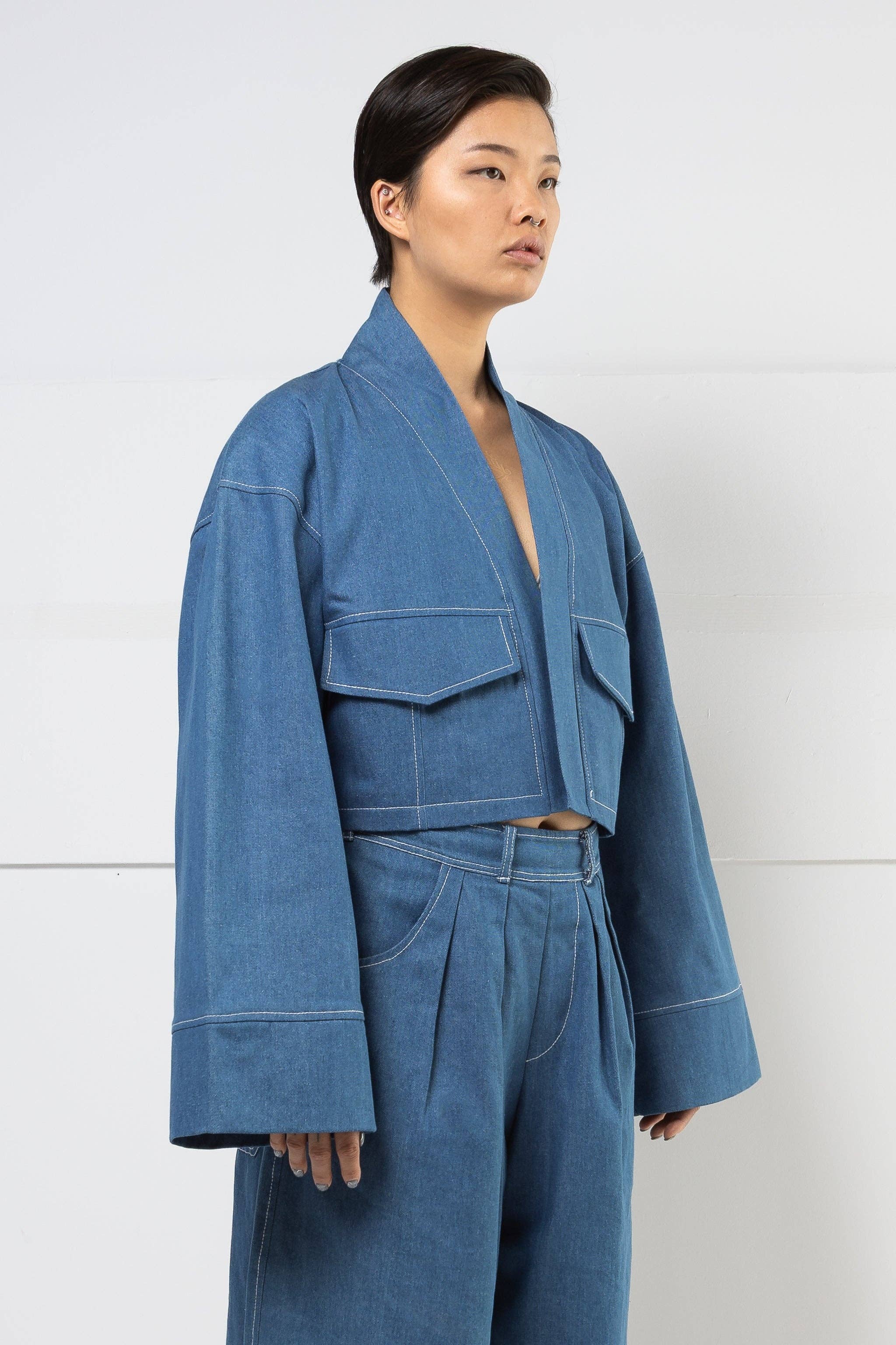 Mercy House Studio - Wholesale Denim Jacket - Women's - MIZO CROPPED JACKET2