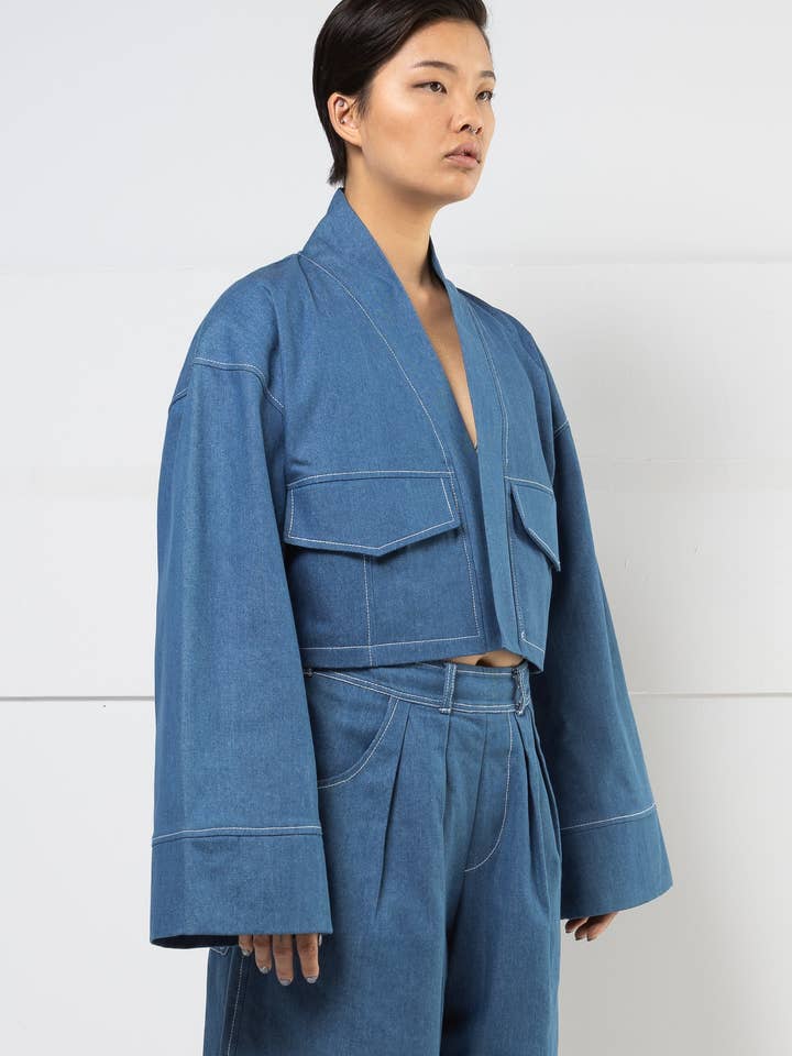 Mercy House Studio - Wholesale Denim Jacket - Women's - MIZO CROPPED JACKET2