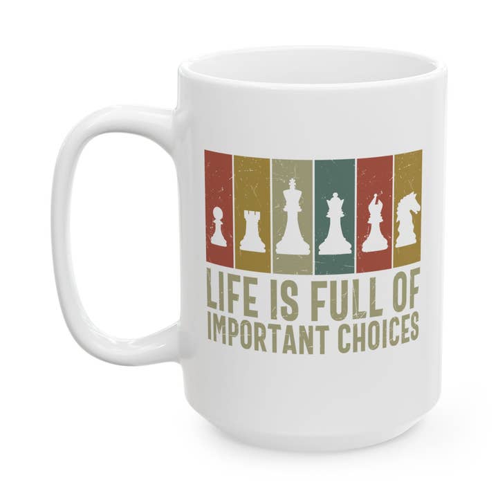 Chess Player Gift, Funny Chess Mug, Chess Lover Coffee Cup for wholesale by Laughable Printables