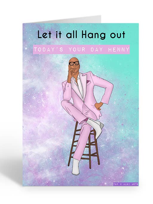RU PAUL TODAY'S YOUR DAY Greeting Card for wholesale by Two Brides Presents