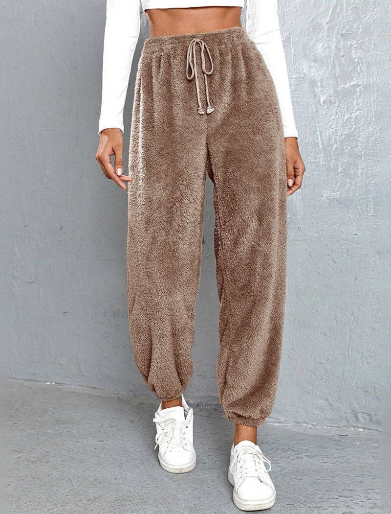 safistyle - Wholesale Lounge Sweatpants/Joggers - Women's - Loose Fit Fuzzy Lounge Pants3