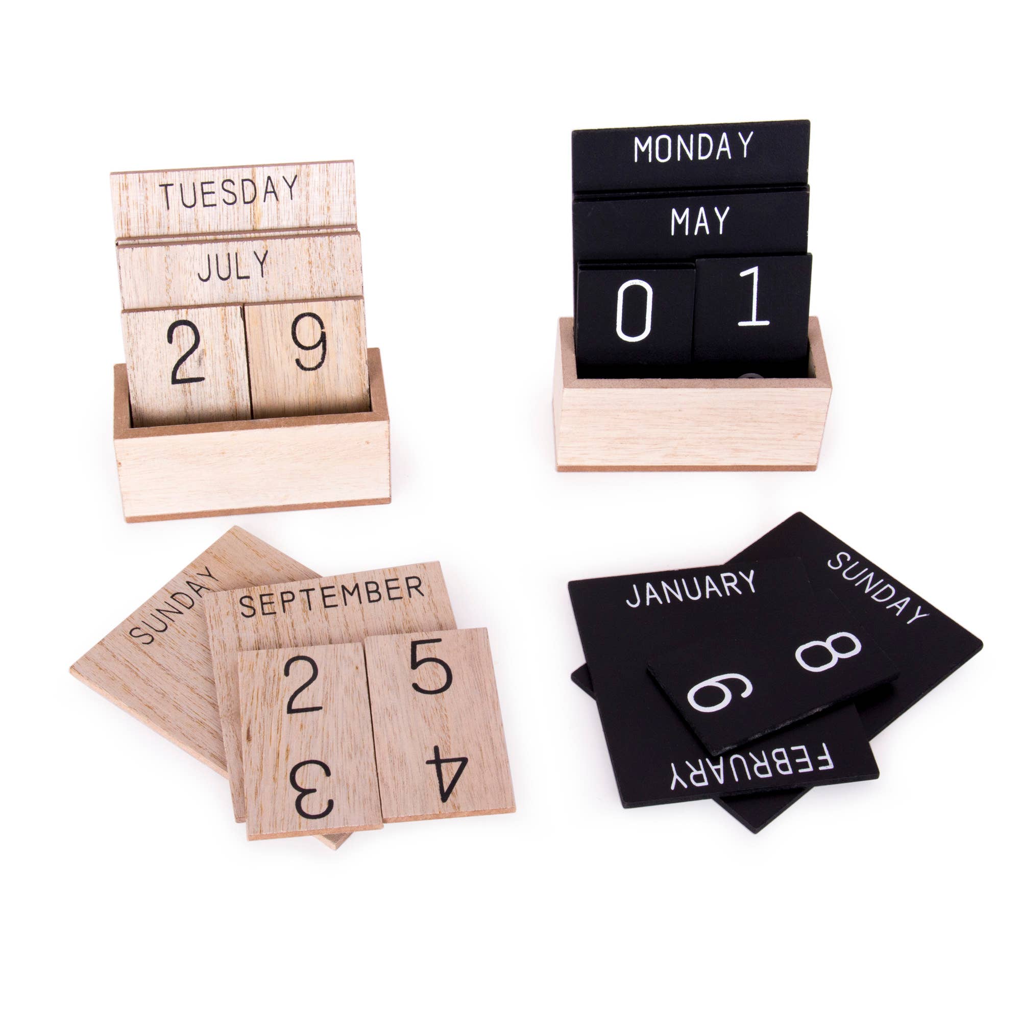 Helio Ferretti - Vendita all'ingrosso Calendario - Piccolo calendario perpetuo in legno HF1