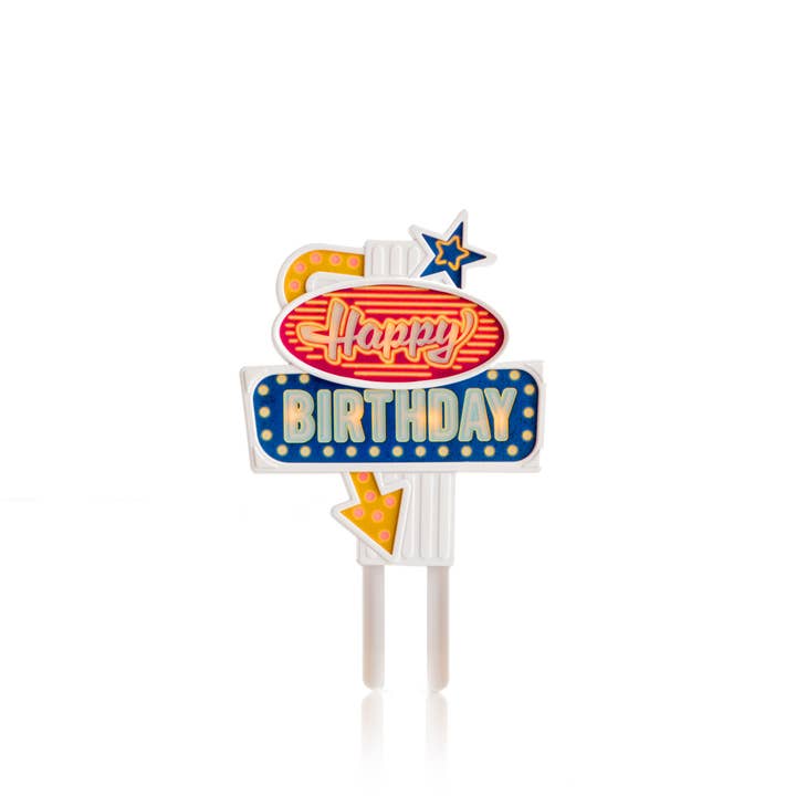 SUCK UK Ltd - USA - Wholesale Cake/Cupcake Topper - Flashing Birthday Cake Topper3