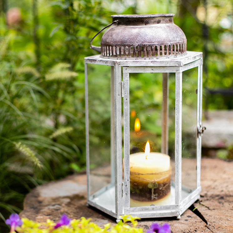 Rustic Reach - Wholesale Candle Holder - Glass Metal Lantern Candle Holder5