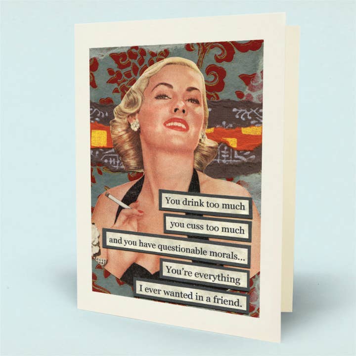 Mina Lee Studio - Wholesale Friendship Card - Cuss Too Much Card