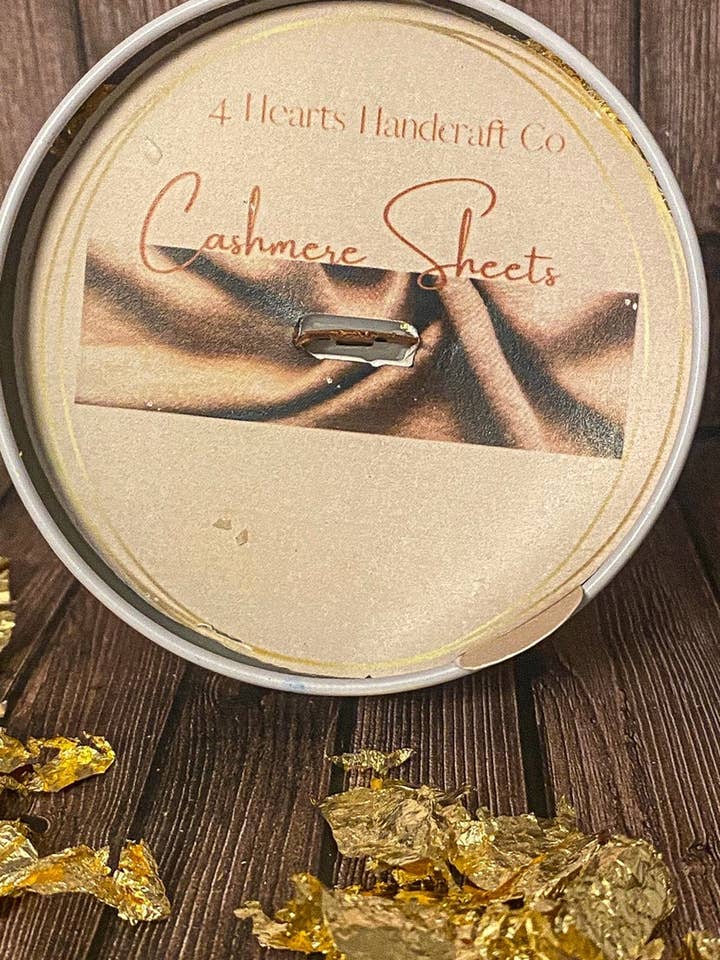 Cashmere Sheets Candle for wholesale by 4 Hearts Handcraft Co