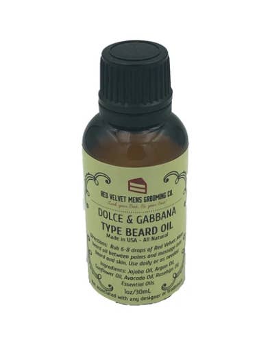 Staccato Beard Oil for wholesale by Red Velvet Mens Grooming Company