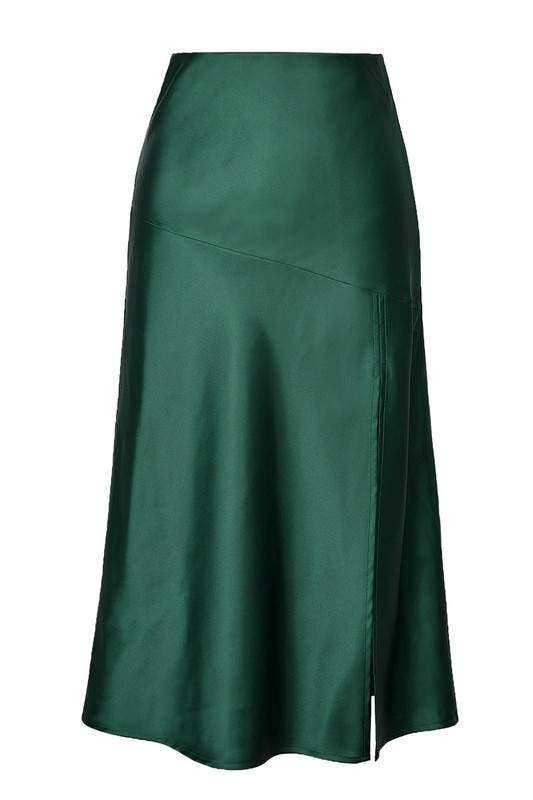 Queen Fashion - Vendita all'ingrosso Gonna - Donna - gonna midi con spacco in raso8