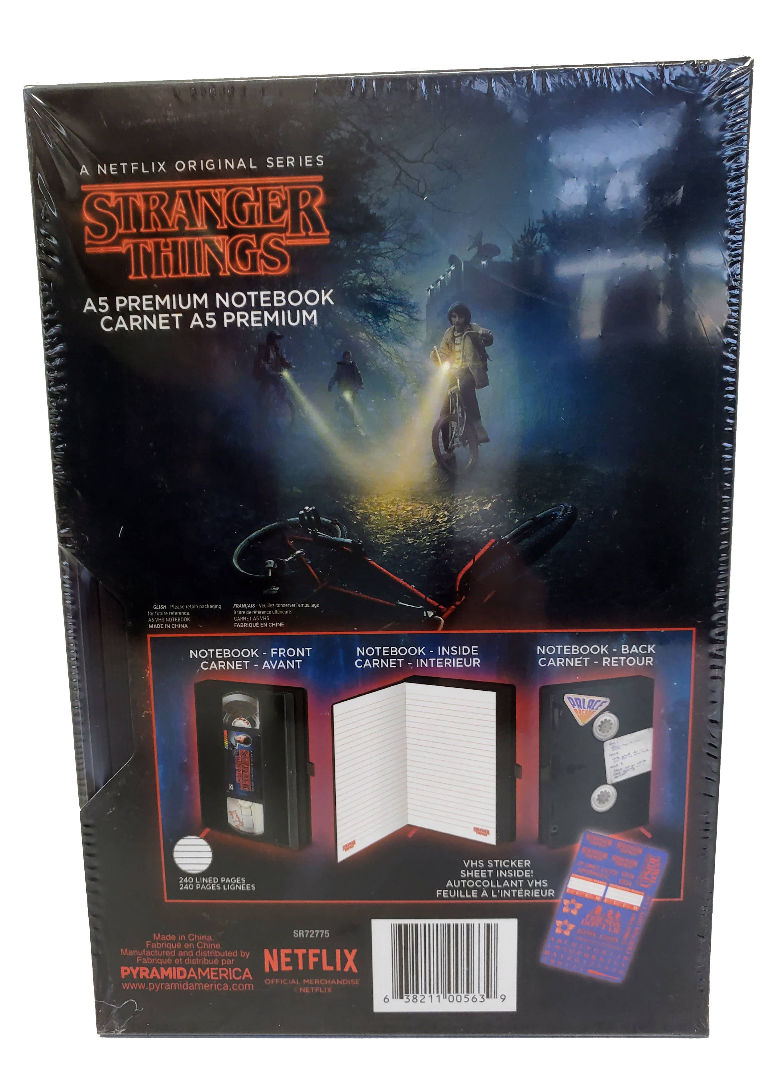 Pyramid America - Wholesale Notebook - Stranger Things–VHS Season One  - Premium A5 Notebook1