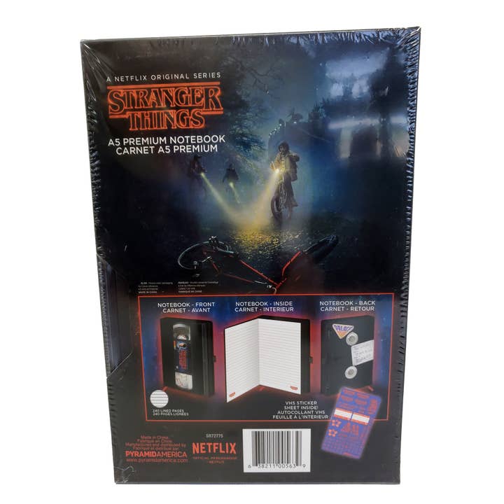 Pyramid America - Wholesale Notebook - Stranger Things–VHS Season One - Premium A5 Notebook1