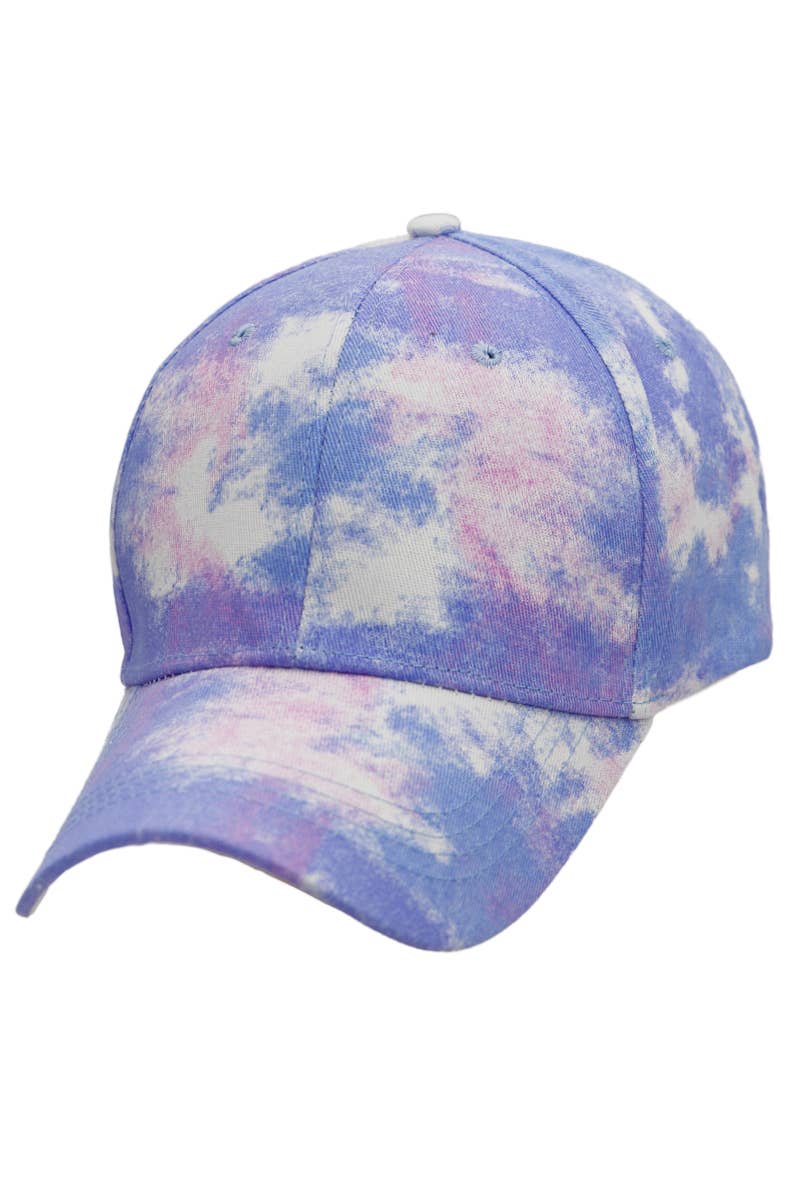 Cap Zone – Engroshandel Baseballkasket - Dame – Pastel spraymaling Tie Dye Confetti Baseballkasket5