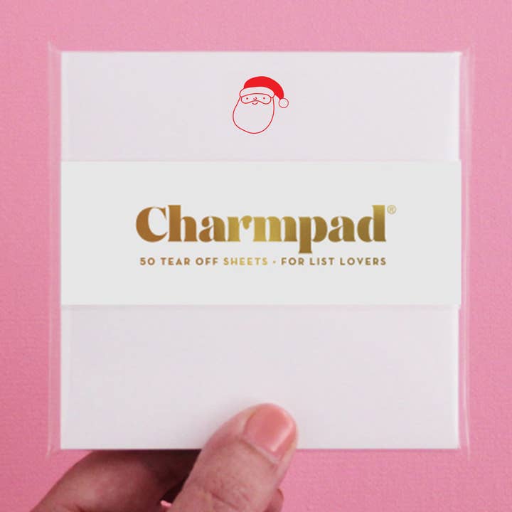 Santa Charmpad® for wholesale by Inclosed Letterpress Co.